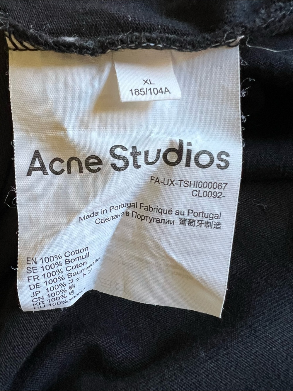 ACNE STUDIOS Stockholm $190 Iridescent Metallic Face Logo Designer XL Shirt Luxe - Picture 7 of 9